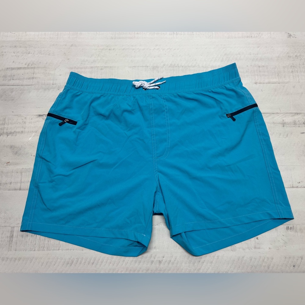Mens Swim Trunks Quick-Dry  Printed Compression Liner Zipper Pockets